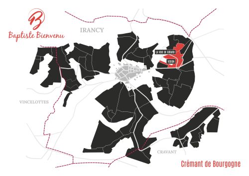 Crémant de Bourgogne Rosé - Caves Baptiste Bienvenu Irancy Chablis